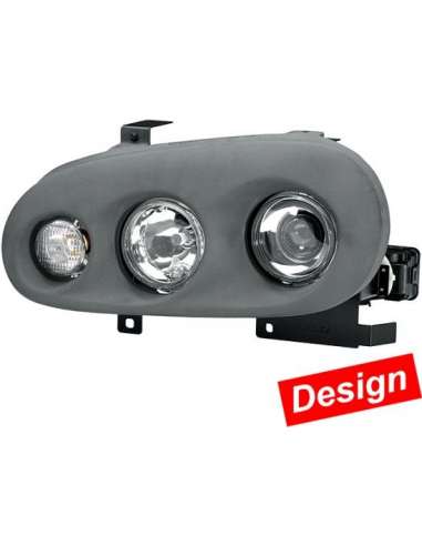Juego faros principales Der. Hella 1DL 008 494-831 - 1DL008494-831 12879 KIT DOBLE FARO