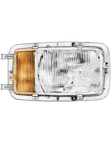 Faro principal Izq. Hella 1EH 002 658-031 - F.H4 Izq. M.-BENZ S/REG.A.L.