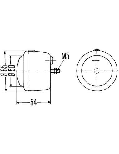 Piloto posterior Der. Hella 2SA 001 634-121 -  EXTINGUIDA  2SA 001 634-121 LUZ TRASERA, C5W  HELLA VALUEFIT 