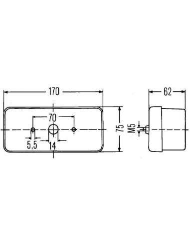 Piloto posterior Izq. Hella 2SD 002 582-011 - 26020 PILOTO 3SERVICIO  HELLA VALUEFIT 