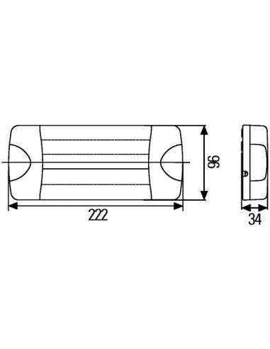 Piloto posterior Hella 2SD 959 050-401 - 2SD959050-401 PIL.LED MARINE 3 SERV