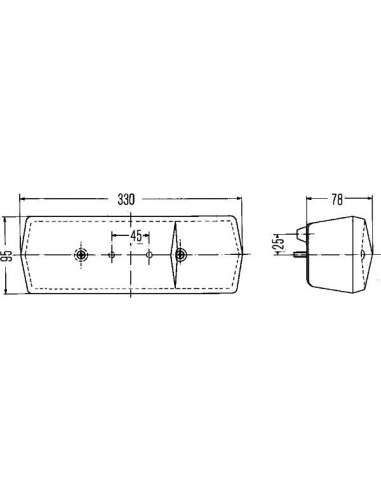 Piloto posterior Izq. Hella 2SE 001 688-151 - 26047 LUZ 3SERVI.TRASE