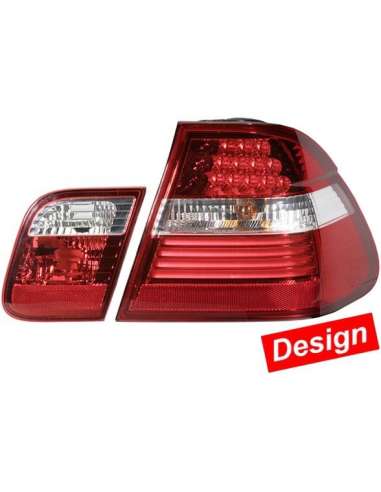 Juego luz trasera Der. Hella 2SK 009 987-801 - J.PIL.POST.ROJO/PLATA BMW LED-CELIS