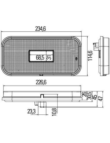 Piloto posterior Der. Hella 2VA 011 900-001 - HELLA PILOTO