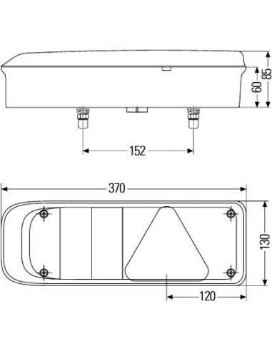 Piloto posterior Der. Hella 2VP 340 830-001 -  EXTINGUIDA  2VP340830-001 PILOTO TRASERO IZDO E