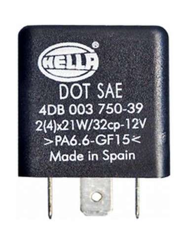 Relé de intermitencia Hella 4DB 003 750-391 -  EXTINGUIDA  4DB 003 750-391 INTERMITENCIA 12V 2