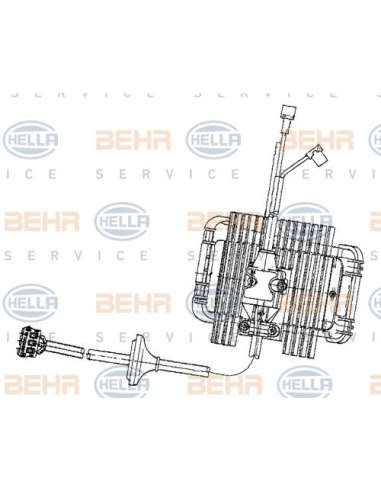 Regulador, ventilador habitáculo Hella 5DS 351 320-001 - Módulo Electrónico MB SL (R129) BEHR HELLA SERVICE  PREMIUM LINE 