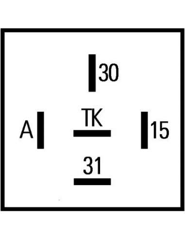 Relé de retardo, iluminación interior Hella 5HE 005 922-017 - TEMPORIZADOR