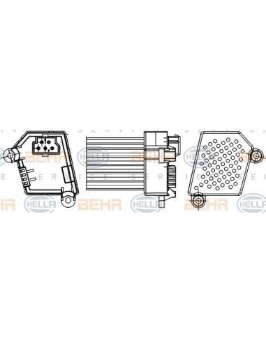 Regulador, ventilador habitáculo Hella 5HL 351 311-521 - Módulo Electrónico BMW 3 (E46) BEHR HELLA SERVICE  PREMIUM LINE 