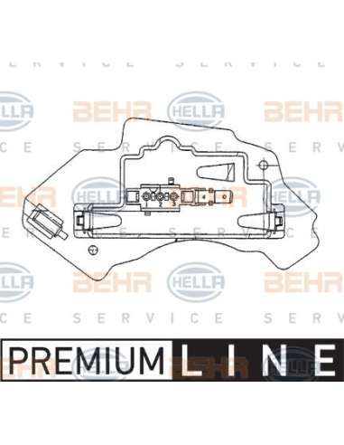 Regulador, ventilador habitáculo Hella 5HL 351 321-131 - Módulo Electrónico MB E-CL. (W210) BEHR HELLA SERVICE  PREMIUM ...