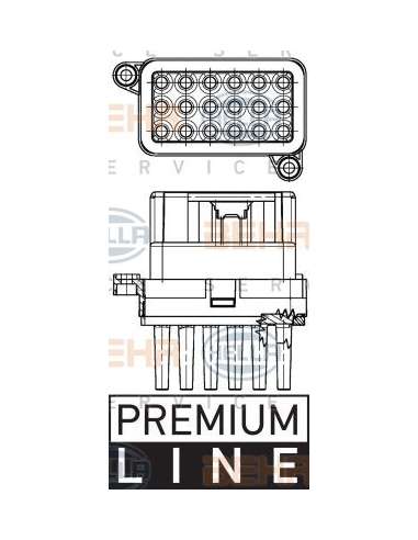 Regulador, ventilador habitáculo Hella 5HL 351 332-341 - Módulo Electrónico FORD FOCUS/FIEST A/MONDEO BEHR HELLA SERVICE...