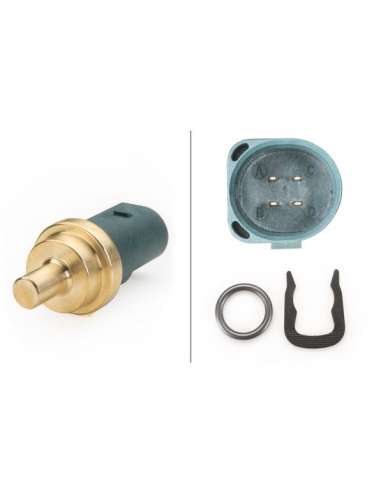 Sensor, temperatura del refrigerante Hella 6PT 009 107-141 - SENSOR TEMPERATURA FORD