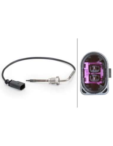 Sensor, temp. gas escape Hella 6PT 014 494-071 - SENSOR, TEMP. GAS ESCAPE