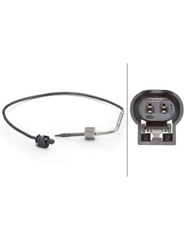 Sensor, temp. gas escape Hella 6PT 014 494-081 - SENSOR, TEMP. GAS ESCAPE