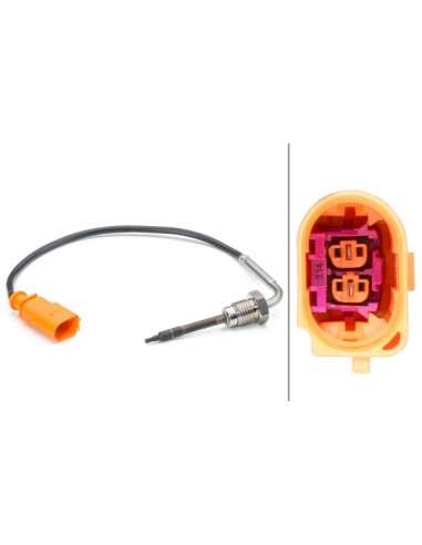 Sensor, temp. gas escape Hella 6PT 014 494-201 - SENSOR, TEMP. GAS ESCAPE