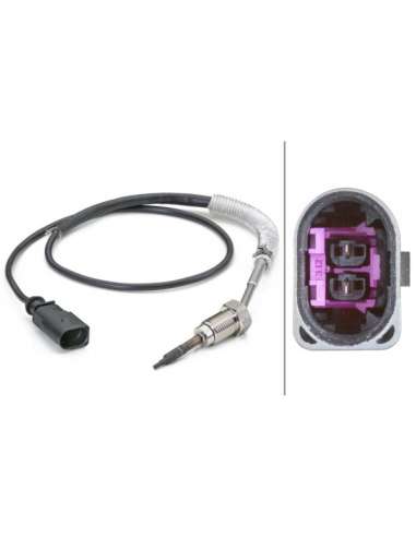 Sensor, temp. gas escape Hella 6PT 014 494-261 - SENSOR, TEMP. GAS ESCAPE