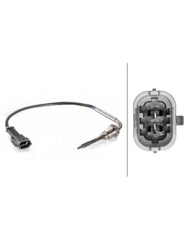 Sensor, temp. gas escape Hella 6PT 014 494-371 - SENSOR DE TEMPERATURA