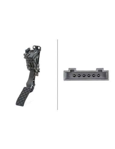 Sensor, posición pedal Hella 6PV 008 495-711 - SENSOR, POSICIÓN PEDAL EFI - SENSOR