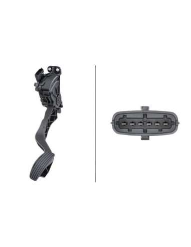 Sensor, posición pedal Hella 6PV 009 417-701 - SENSOR, POSICIÓN PEDAL EFI - SENSOR