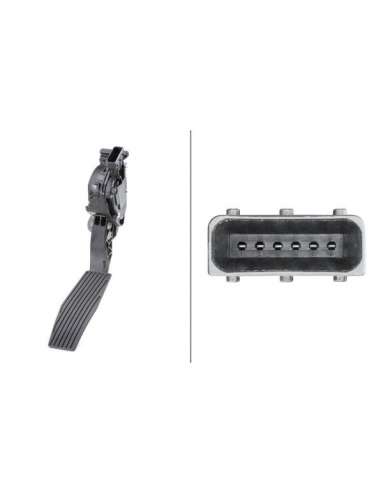 Sensor, posición pedal Hella 6PV 009 765-711 - SENSOR, POSICIÓN PEDAL EFI - SENSOR
