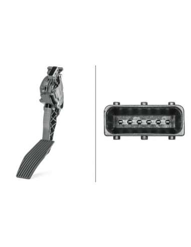 Sensor, posición pedal Hella 6PV 009 765-741 - SENSOR, POSICIÓN PEDAL EFI - SENSOR