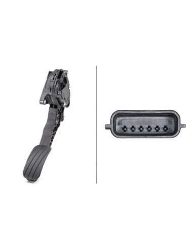 Sensor, posición pedal Hella 6PV 009 978-781 - SENSOR, POSICIÓN PEDAL EFI - SENSOR