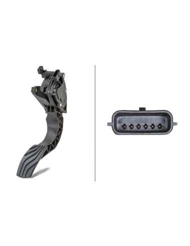 Sensor, posición pedal Hella 6PV 009 978-811 - SENSOR, POSICIÓN PEDAL EFI - SENSOR