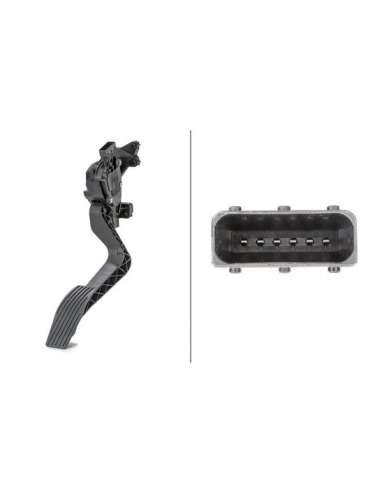Sensor, posición pedal Hella 6PV 010 175-711 - SENSOR PEDAL ACELERADOR 6PV EFI - SENSOR