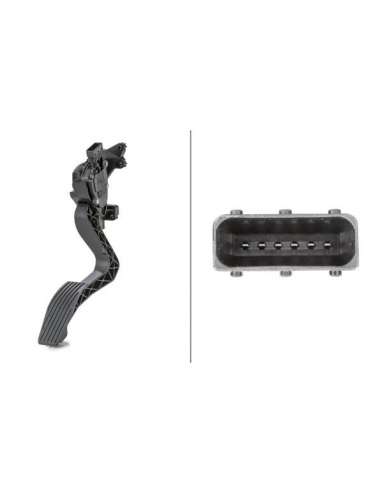 Sensor, posición pedal Hella 6PV 010 175-741 - SENSOR, POSICIÓN PEDAL EFI - SENSOR