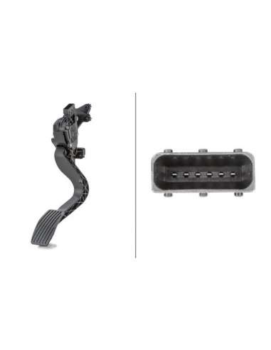 Sensor, posición pedal Hella 6PV 010 175-751 - SENSOR, POSICIÓN PEDAL EFI - SENSOR