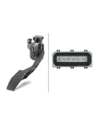 Sensor, posición pedal Hella 6PV 010 946-031 - SENSOR POSICION ACELERADOR EFI - SENSOR