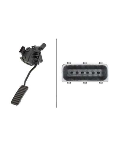 Sensor, posición pedal Hella 6PV 010 946-091 - SENSOR POSICION ACELERADOR EFI - SENSOR
