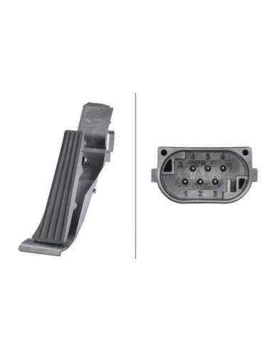 Sensor, posición pedal Hella 6PV 010 946-411 - SENSOR, POSICIÓN PEDAL EFI - SENSOR