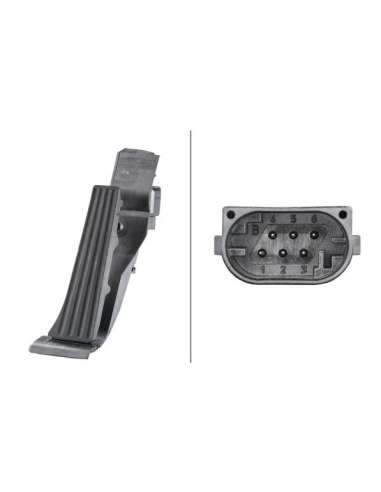 Sensor, posición pedal Hella 6PV 010 946-421 - SENSOR, POSICIÓN PEDAL EFI - SENSOR