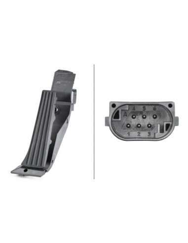 Sensor, posición pedal Hella 6PV 010 946-451 - SENSOR, POSICIÓN PEDAL EFI - SENSOR