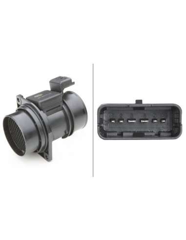 Medidor de la masa de aire Hella 8ET 009 142-651 - CAUDALIMETRO OPEL - RENAULT BEHR HELLA SERVICE  PREMIUM LINE 