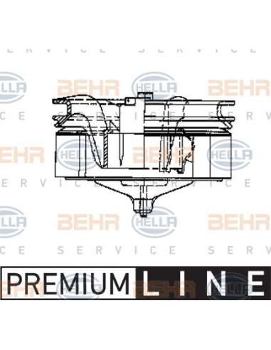 Ventilador habitáculo Hella 8EW 009 158-011 - Soplador habitáculo VOLVO F10 / F12  / F16 BEHR HELLA SERVICE  PREMIUM LINE 