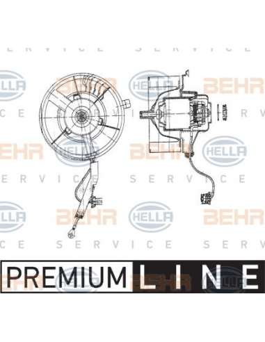 Ventilador habitáculo Hella 8EW 009 158-111 - Soplador habitáculo SEAT AROSA / IB IZA II BEHR HELLA SERVICE  PREMIUM LINE 