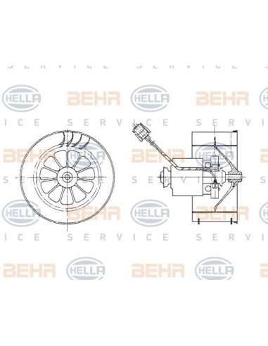 Ventilador habitáculo Hella 8EW 009 158-331 - Soplador habitáculo BMW 3 (E36) BEHR HELLA SERVICE  PREMIUM LINE 