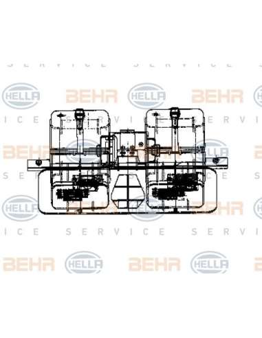 Ventilador habitáculo Hella 8EW 009 158-571 - Soplador hab. +carcasa MB O402 / O4 05 / DIV. BEHR HELLA SERVICE  PREMIUM ...