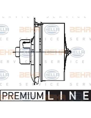 Ventilador habitáculo Hella 8EW 009 158-581 - Soplador habitáculo MB O405 / O407  / DIV. BEHR HELLA SERVICE  PREMIUM LINE 