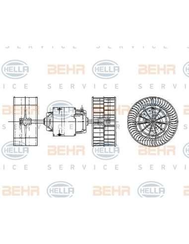 Ventilador habitáculo Hella 8EW 009 159-091 - Soplador habitáculo MB SL (R129) BEHR HELLA SERVICE  PREMIUM LINE 