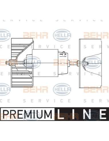 Ventilador habitáculo Hella 8EW 009 159-171 - Soplador habitáculo MB G-CL. (W463) BEHR HELLA SERVICE  PREMIUM LINE 