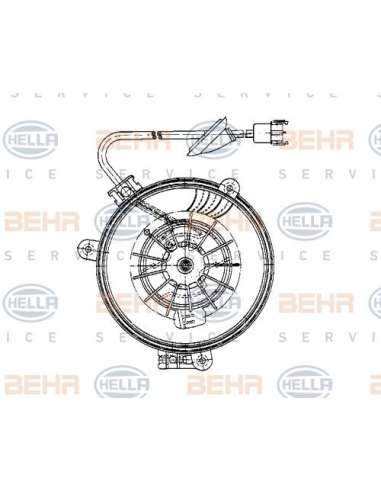 Ventilador habitáculo Hella 8EW 009 159-241 - Soplador habitáculo MB (W124) BEHR HELLA SERVICE  PREMIUM LINE 