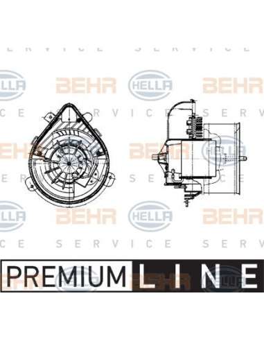 Ventilador habitáculo Der. Hella 8EW 009 159-271 - Soplador habitáculo FIAT / PEUGEOT  / CITROEN BEHR HELLA SERVICE  PRE...