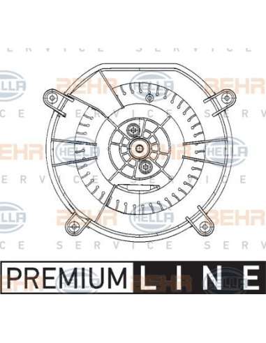 Ventilador habitáculo Hella 8EW 009 159-601 - Soplador habitáculo MB E-CL. (W211) BEHR HELLA SERVICE  PREMIUM LINE 