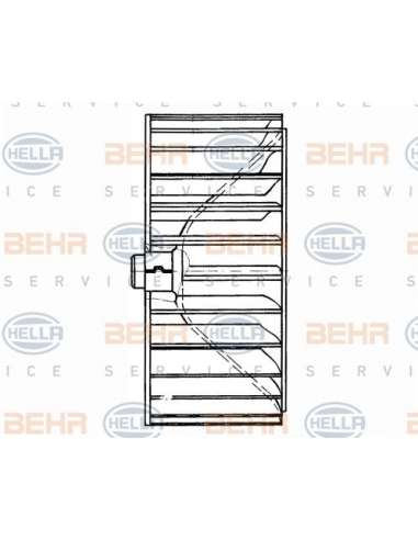 Núcleo ventilador, habitáculo Hella 8EW 009 160-121 - Soplador habitáculo MB BEHR HELLA SERVICE  PREMIUM LINE 