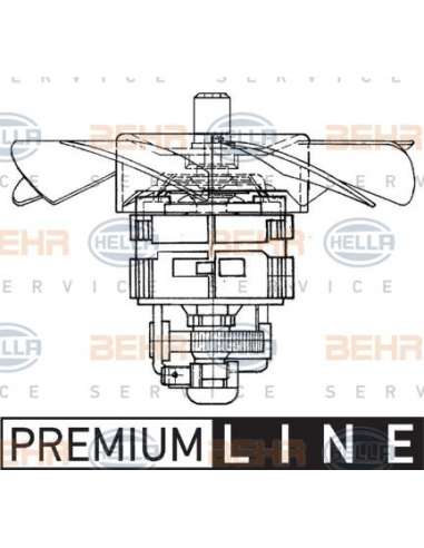 Ventilador habitáculo Hella 8EW 009 160-371 - Soplador habitáculo MAN F90 BEHR HELLA SERVICE  PREMIUM LINE 