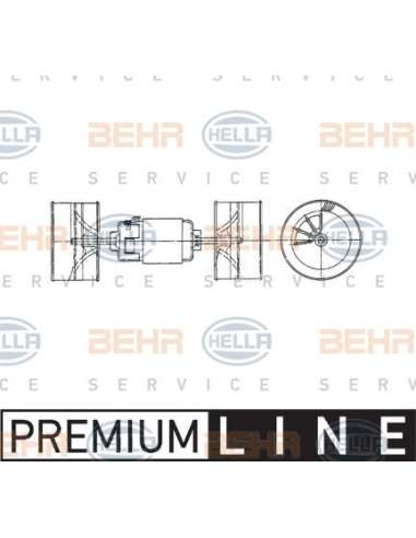 Ventilador habitáculo Hella 8EW 009 160-491 - Soplador habitáculo MAN F 90 BEHR HELLA SERVICE  PREMIUM LINE 