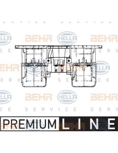 Ventilador habitáculo Hella 8EW 009 160-791 - Soplador hab. +carcasa MAN F90 / L2 000 / DC BEHR HELLA SERVICE  PREMIUM L...